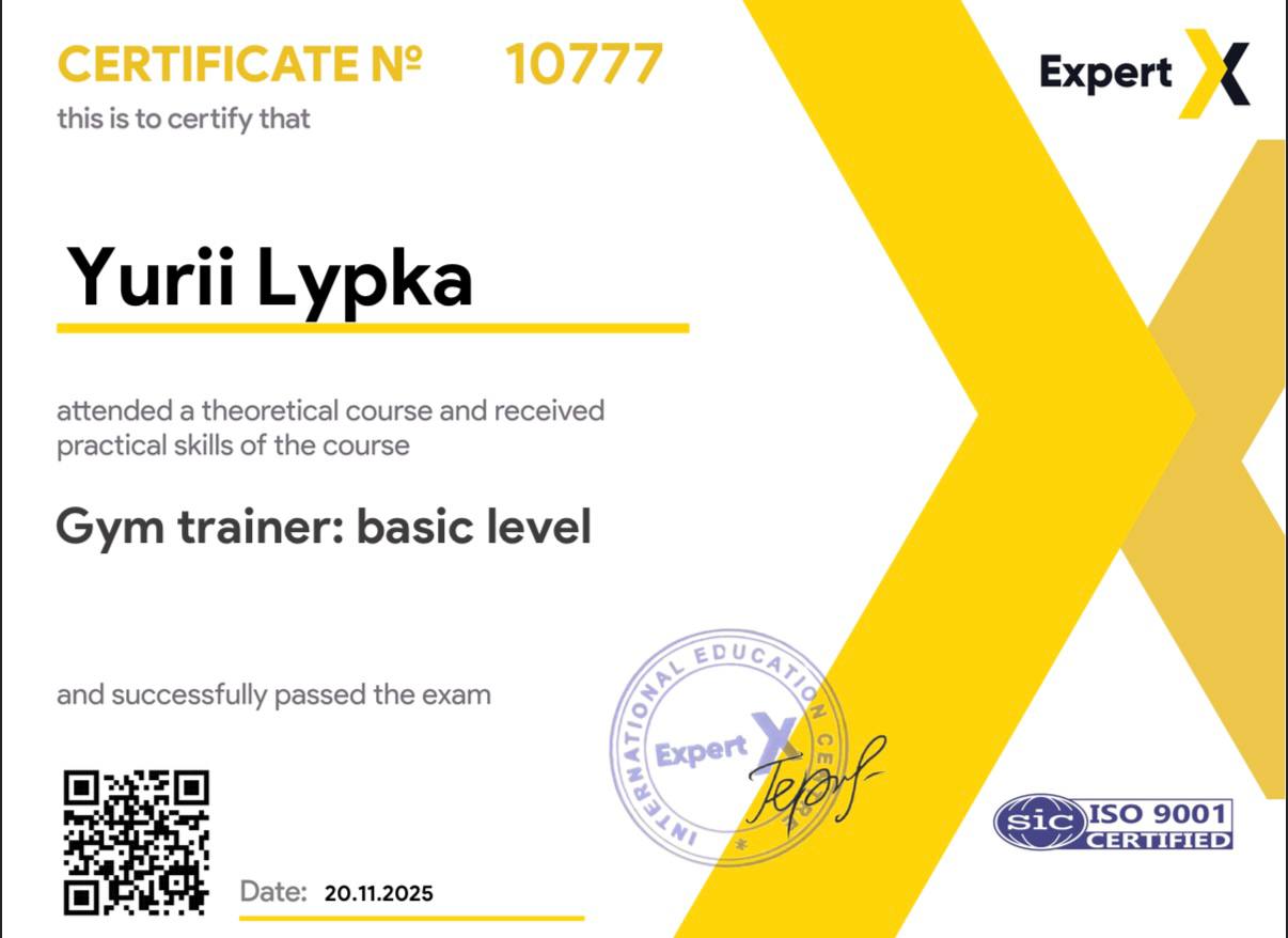 Gym trainer basic level